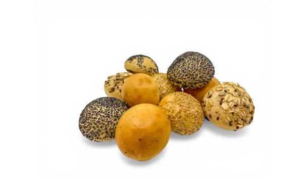 Witte Mini bolletjes gesorteerd per 10